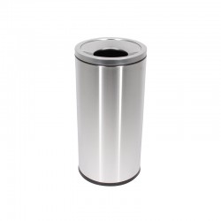 不銹鋼圓形頂開圓口垃圾桶 不銹鋼圓形頂開圓口垃圾桶